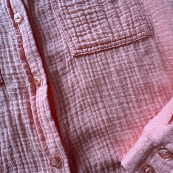 Calvin Klein Jeans Peach Button Down Shirt - Picture 4 of 4